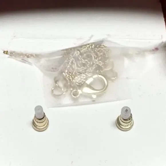 Danecraft Fine Gold Plated Jewelry Gift Set Genuine Pearl - Picture 3 of 6